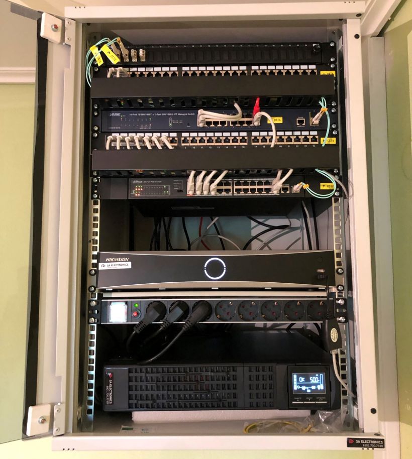 Μελέτη, εγκατάσταση Κλειστού Κυκλώματος Τηλεόρασης IP CCTV και Δίκτυο Οπτικών Ινών